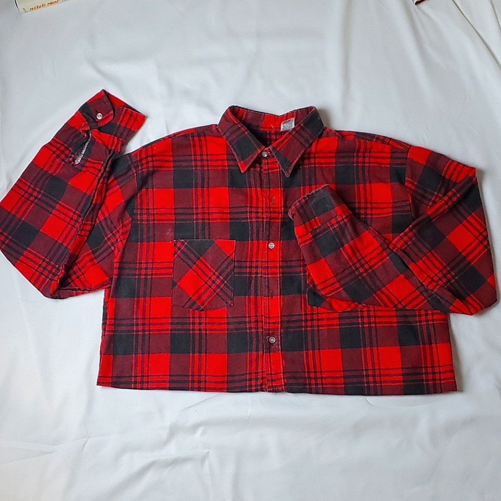 Red long-sleeve flannel